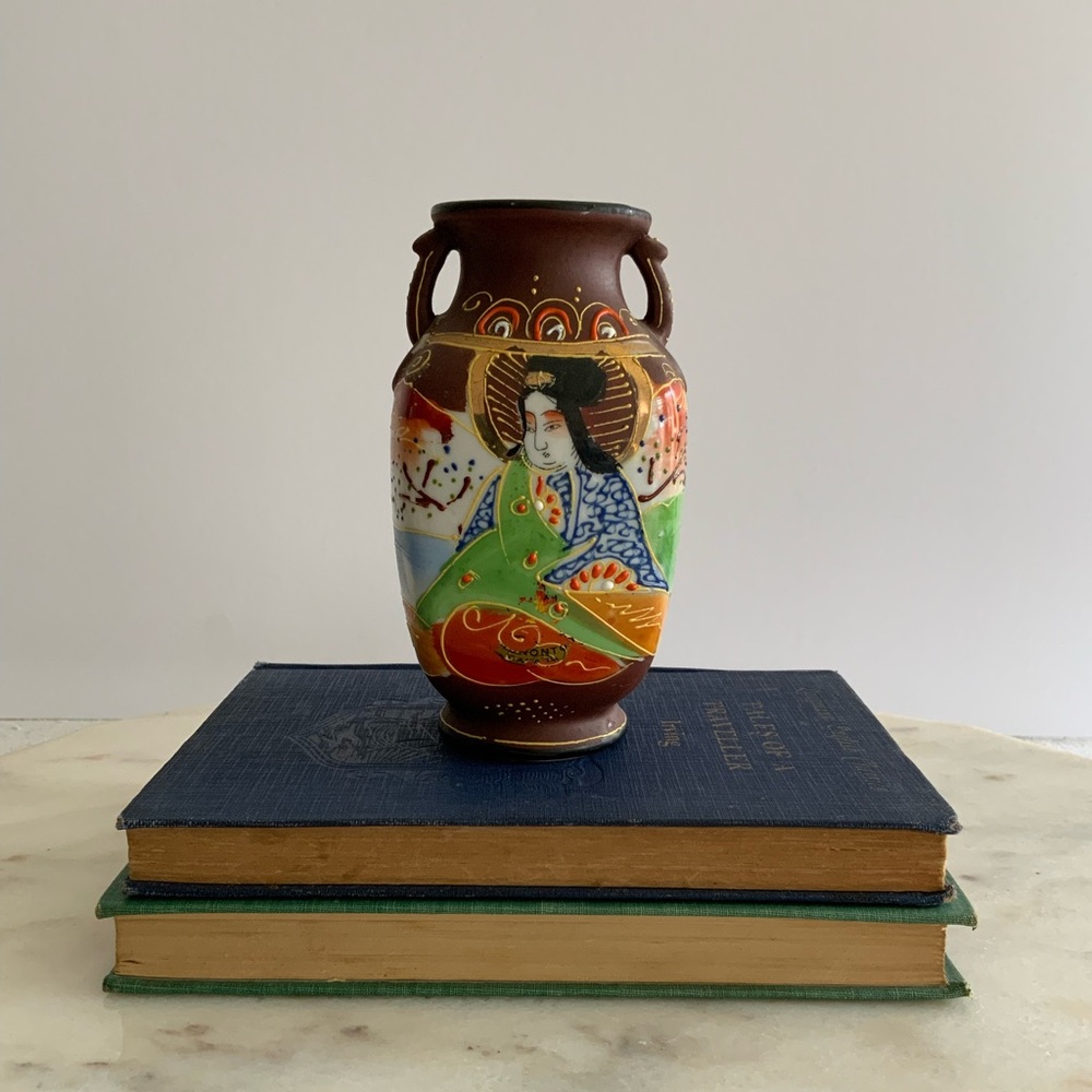 Japanese Handpainted Vase